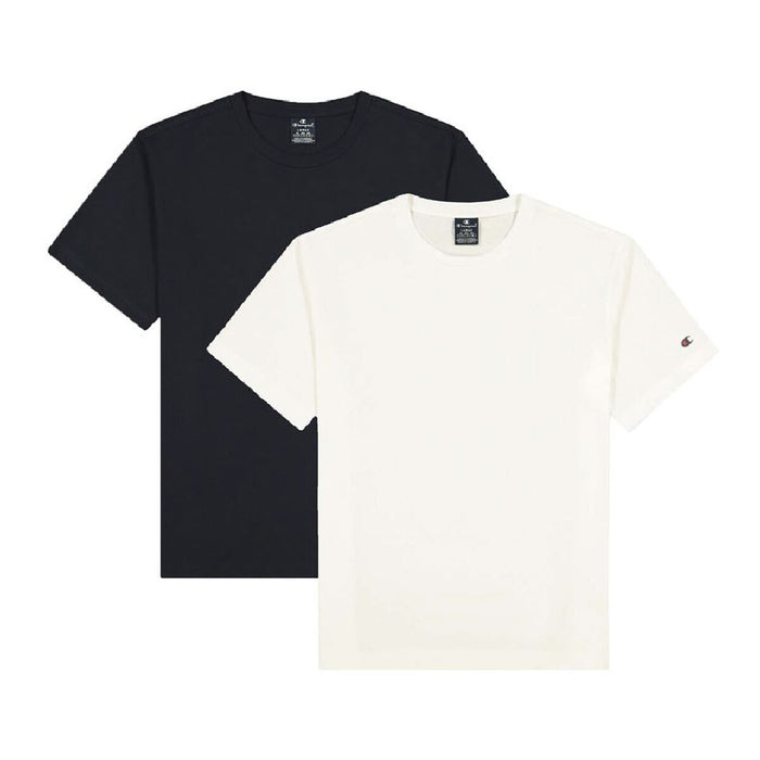 Tricou cu Mânecă Scurtă Bărbați Champion Crewneck Alb