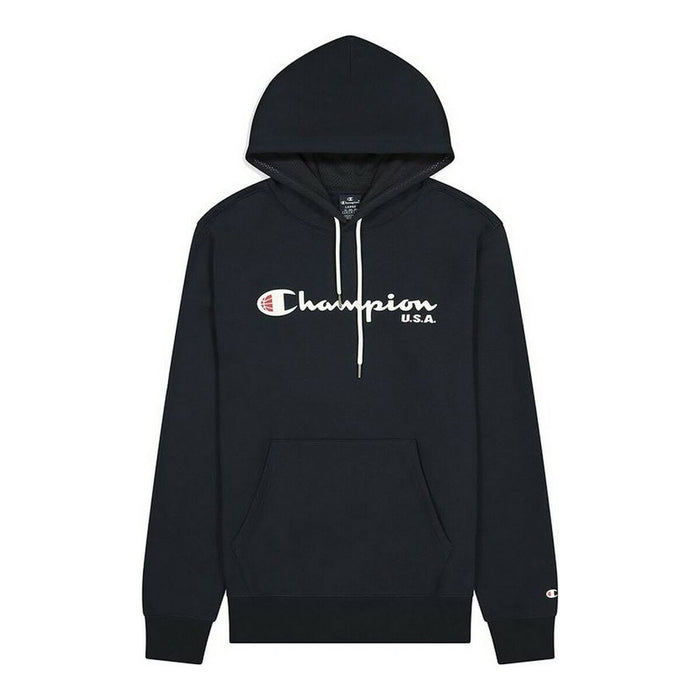 Hanorac cu Glugă Bărbați Champion Champion USA Logo Albastru închis