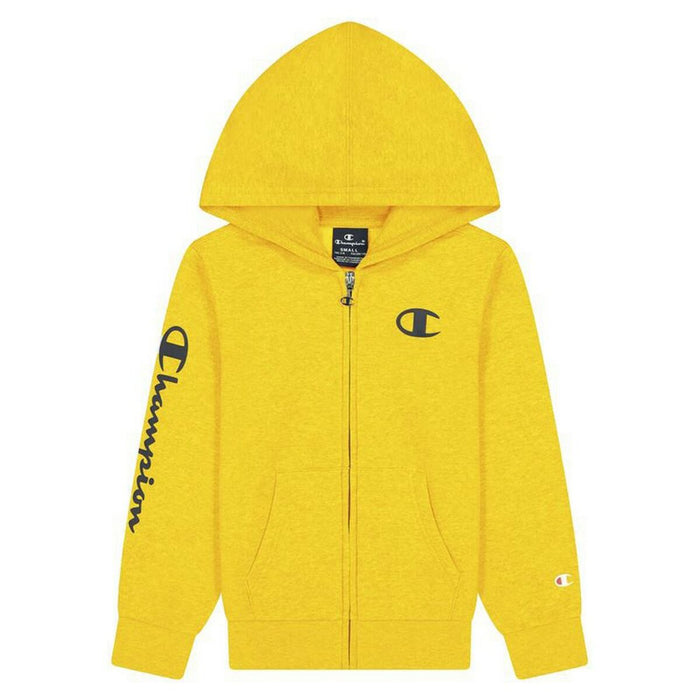 Jachetă Sport pentru Copii Champion Full Zip Logo Galben