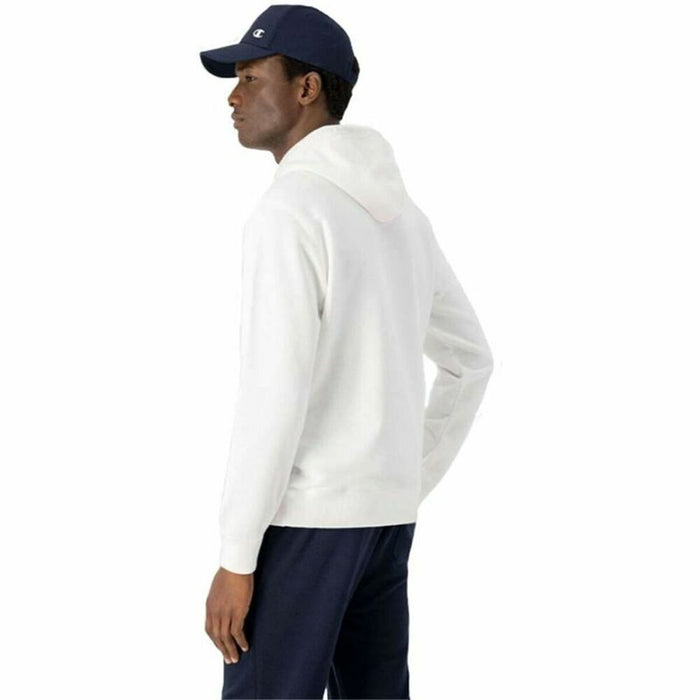 Hanorac cu Glugă Bărbați Champion Hooded Sweatshirt M Alb
