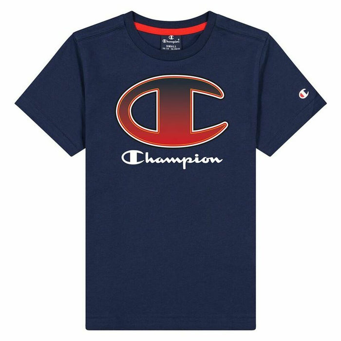 Tricou cu Mânecă Scurtă pentru Copii Champion Crewneck T-Shirt B Bleumarin