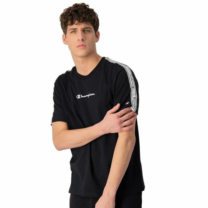 Tricou cu Mânecă Scurtă Bărbați Champion Crewneck Negru