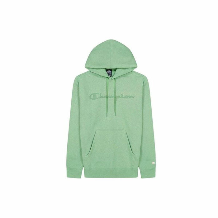 Hanorac cu Glugă Bărbați Champion Crewneck Alb Verde lămâie