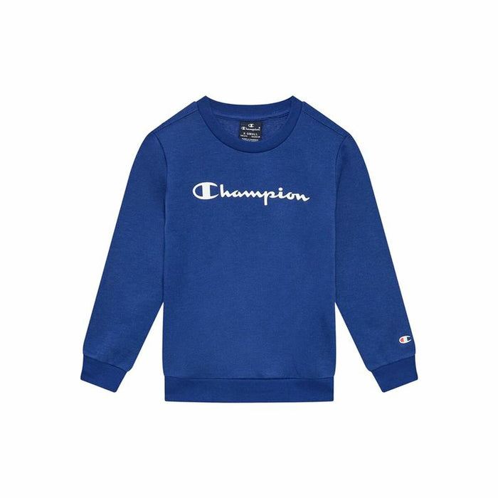 Hanorac cu Glugă Copii Champion Crewneck Albastru Alb