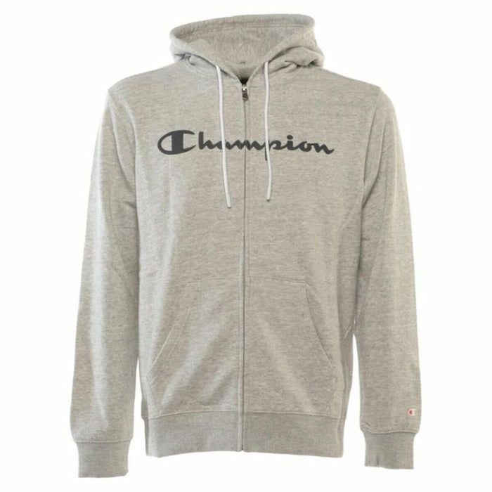 Hanorac cu Glugă Bărbați Champion Hooded Full Zip Gri