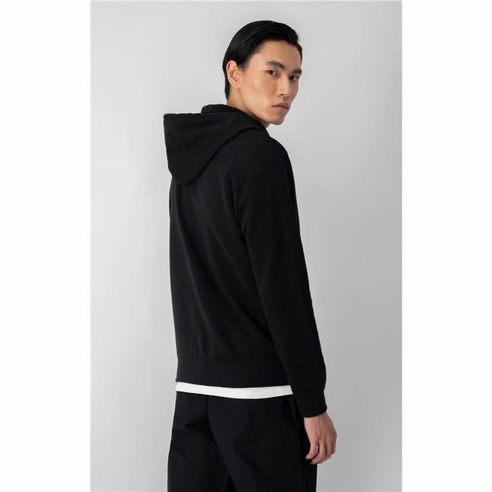 Hanorac cu Glugă Bărbați Champion Hooded Full Zip Negru