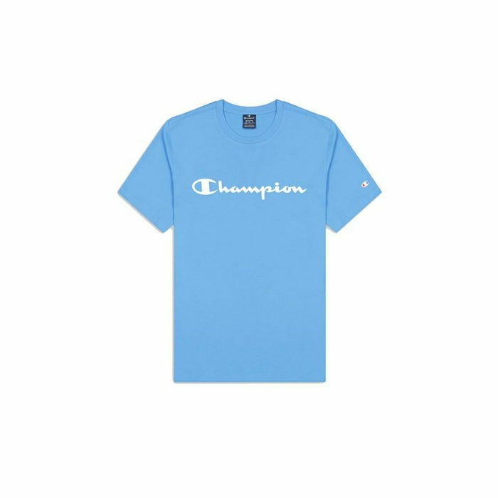 Tricou cu Mânecă Scurtă Bărbați Champion Crewneck Albastru