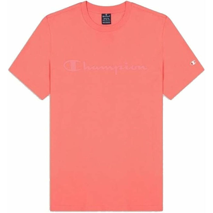 Tricou cu Mânecă Scurtă Bărbați Champion Crewneck Roz