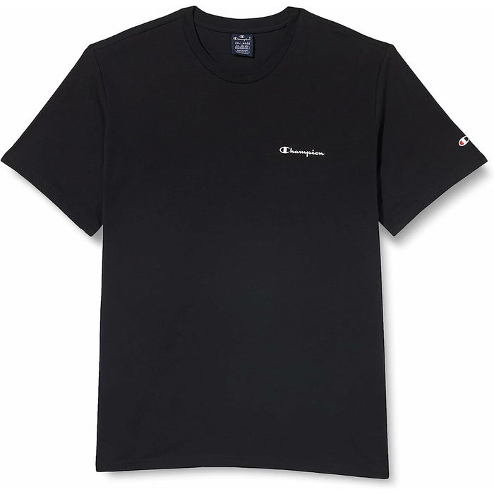 Tricou cu Mânecă Scurtă Bărbați Champion Crewneck Negru