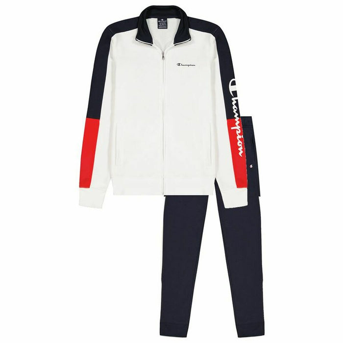 Set Sport pentru Adulți Champion Full Zip Suit Alb