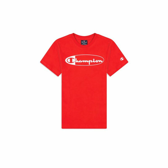 Tricou cu Mânecă Scurtă Copii Champion Crewneck  Roșu