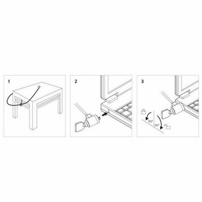 Cablu de Securitate Ewent EW1242 EW1242 1,5 m 1,5 m