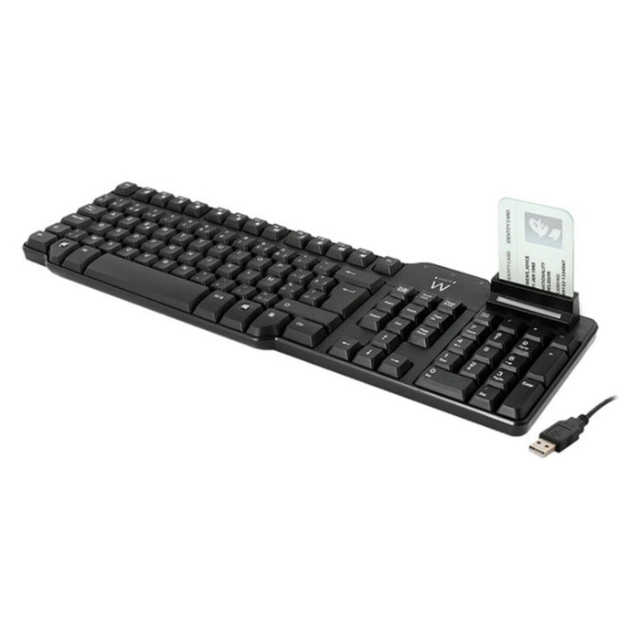 Tastatură cu Cititor Ewent EW3252 DNI Negru