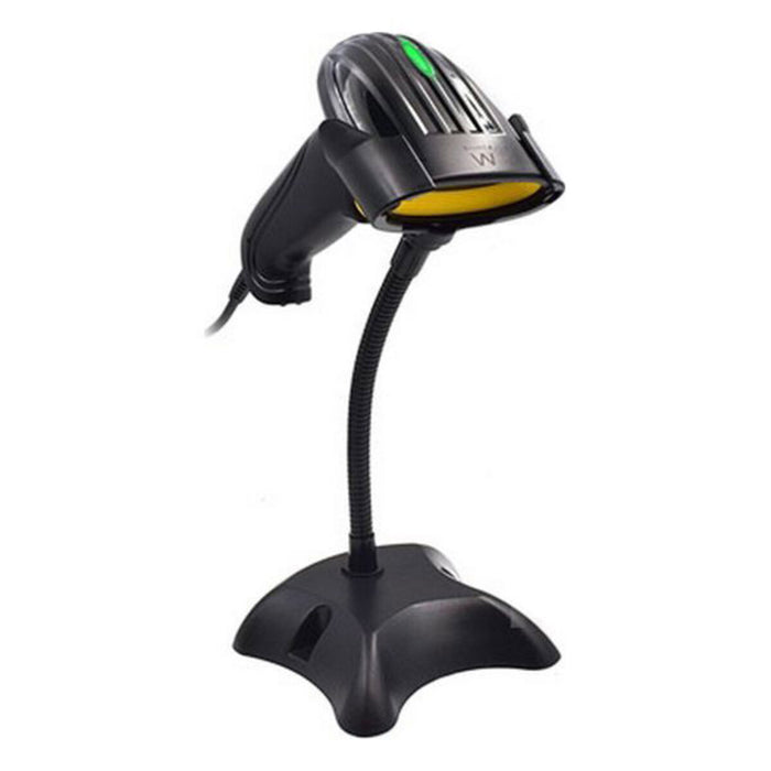 Dispozitiv de Citire a Codului de Bare cu Suport Ewent EW3410 LED USB Negru