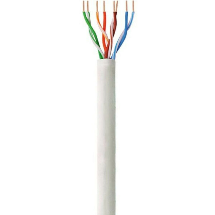 Cablu de Rețea Rigid UTP Categoria 5e Techly ITP8-FLU-0305 Gri 305 m