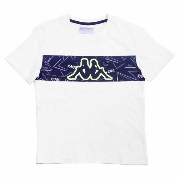 Tricou cu Mânecă Scurtă pentru Copii Kappa Skoto K Alb