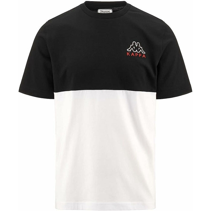 Tricou cu Mânecă Scurtă Bărbați Kappa Edwin CKD Alb Negru