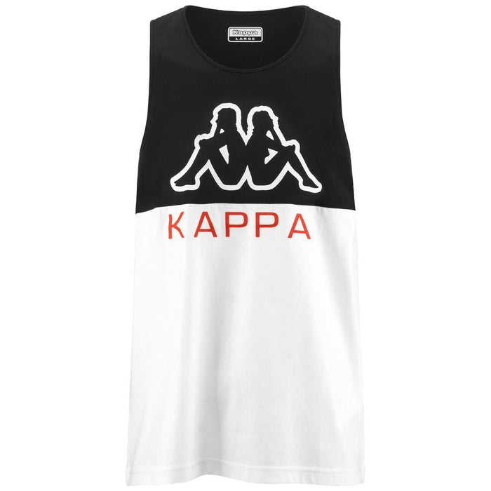 Tricou de Bărbați fără Mâneci Kappa Eric CKD Alb Negru