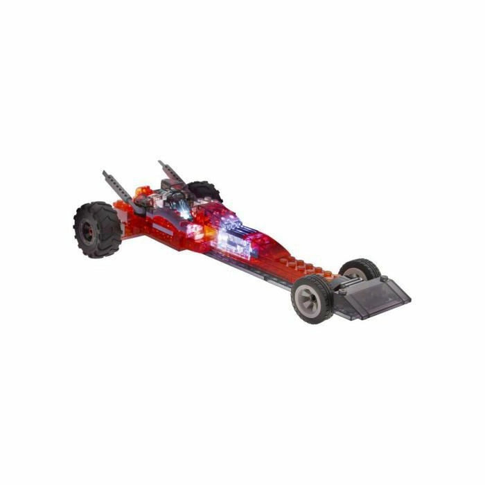 Vehicule de Construcție Laser Pegs Red Vehicle - 4 in 1 + 8 Ani Lumină LED 185 Piese
