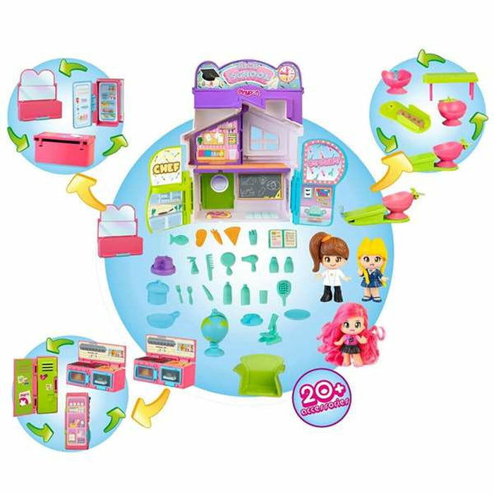 Playset Pinypon Chef & Stylist & High School 3 în 1