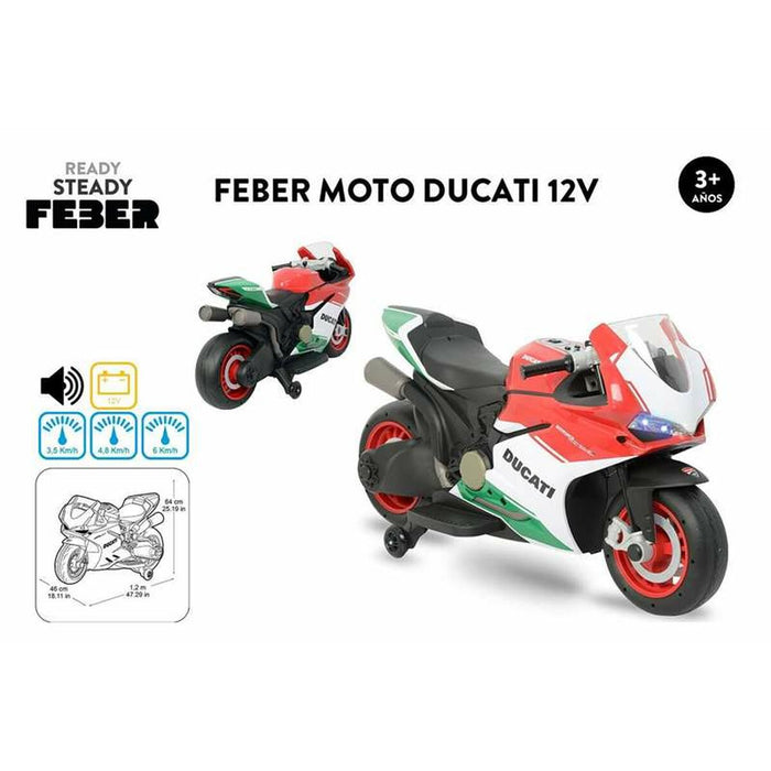 Scooter electric pentru copii Feber Ducati 12 V 46 x 120 x 64 cm