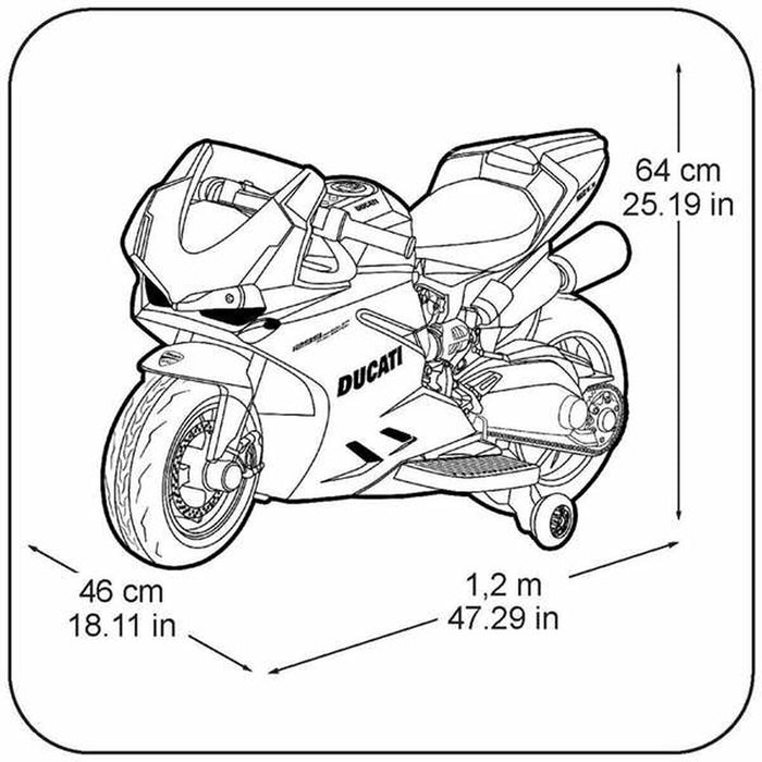 Scooter electric pentru copii Feber Ducati 12 V 46 x 120 x 64 cm