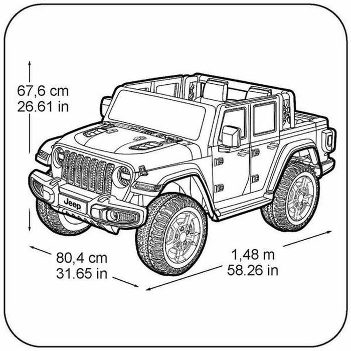 Mașinuță electrică pentru copii Feber Rubicon  12 V Jeep