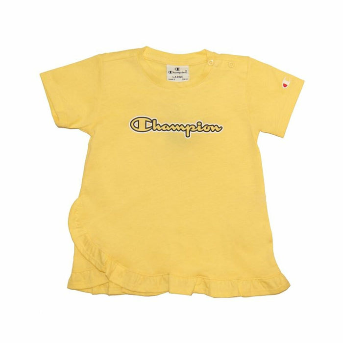 Tricou cu Mânecă Scurtă pentru Copii Champion Galben