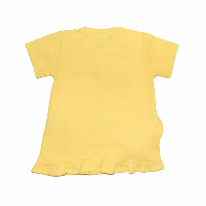 Tricou cu Mânecă Scurtă pentru Copii Champion Galben