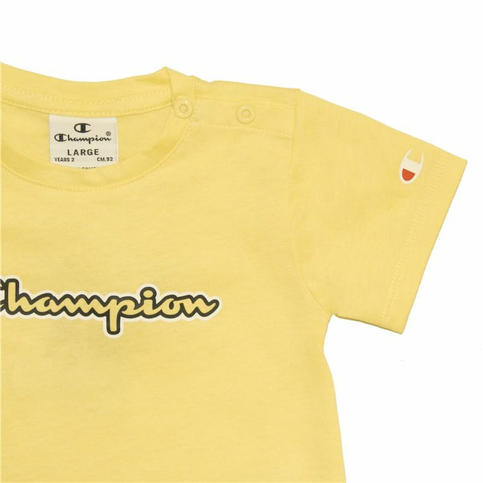 Tricou cu Mânecă Scurtă pentru Copii Champion Galben