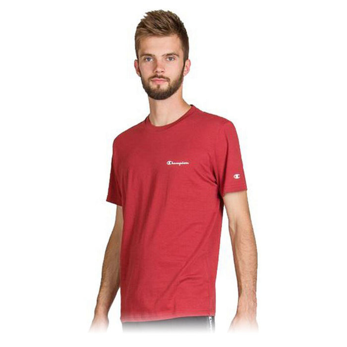 Tricou cu Mânecă Scurtă Bărbați Champion Crewneck Roșu