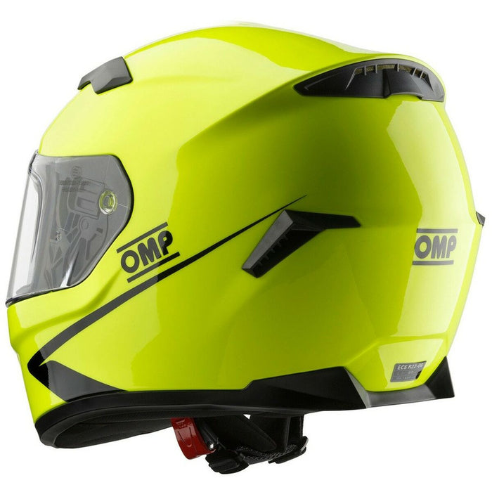 Cască completă OMP CIRCUIT EVO2 Galben Fosforescent XS