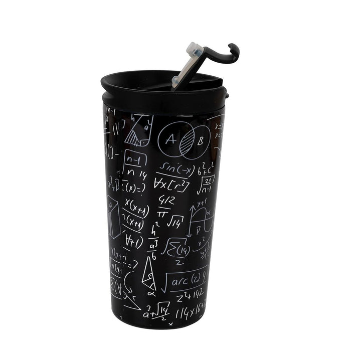 Cană Termos cu Capac iTotal Mathematics Perete dublu Negru Oțel inoxidabil 350 ml