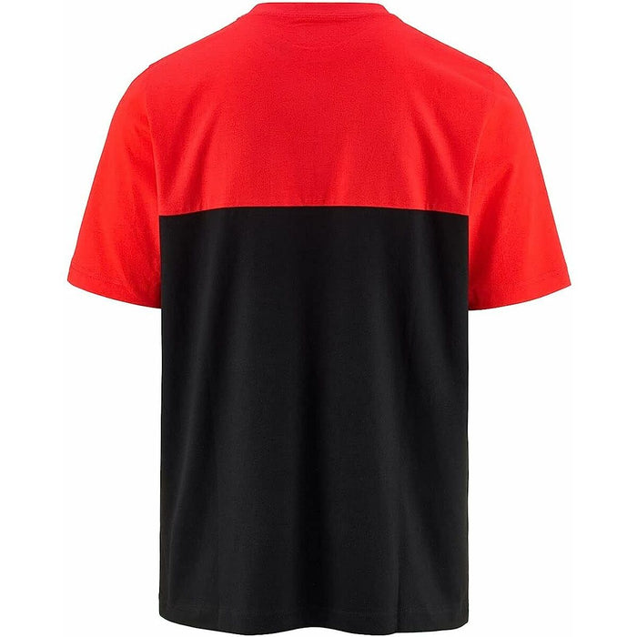 Tricou cu Mânecă Scurtă Bărbați Kappa Emir CKD Negru Roșu
