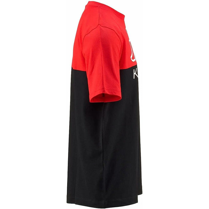 Tricou cu Mânecă Scurtă Bărbați Kappa Emir CKD Negru Roșu