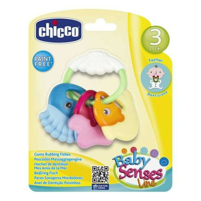 Jucărie de Ros pentru Bebeluși Rattle Chicco PVC 11,5 x 11 x 2,5 cm (11,5 x 11 x 2,5 cm)