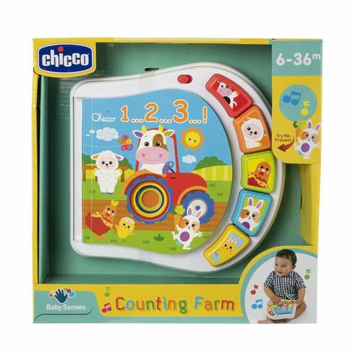 Jucărie interactivă pentru bebeluși Chicco Counting Farm 19 x 4 x 19 cm
