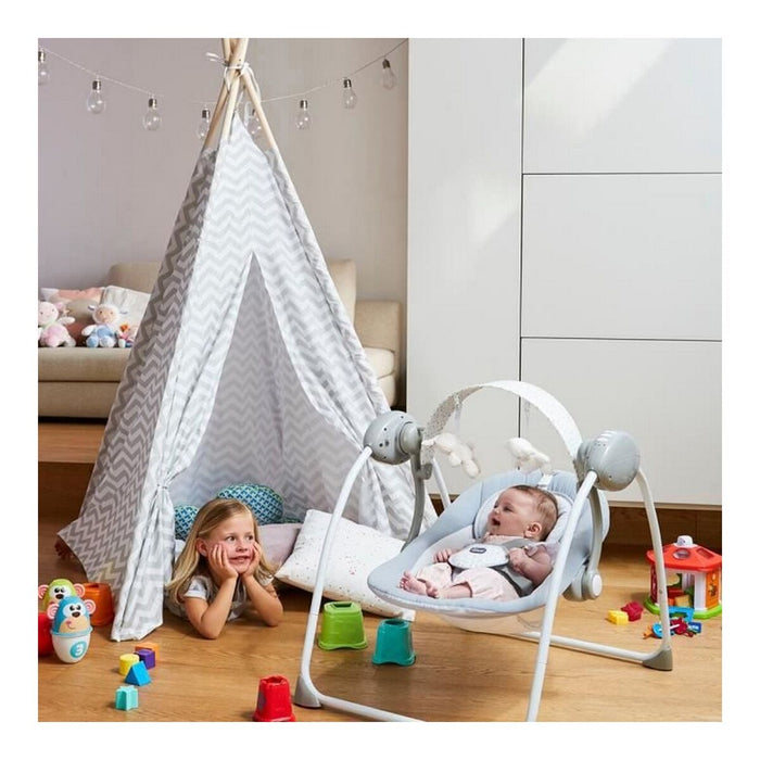 Scaun Balansoar Chicco Relax & Play Swing Gri Alb