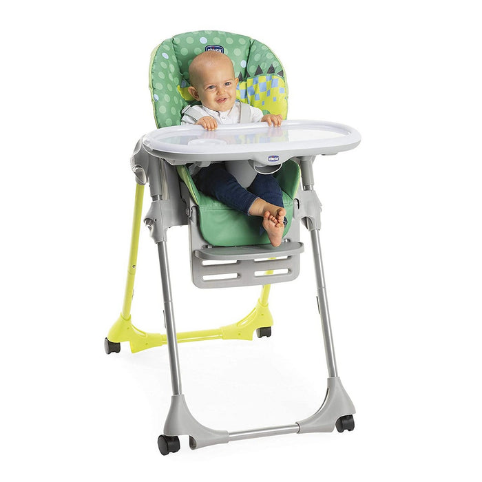 Scaun înalt Chicco Crocodil + 6 Luni Versatil și adaptabil
