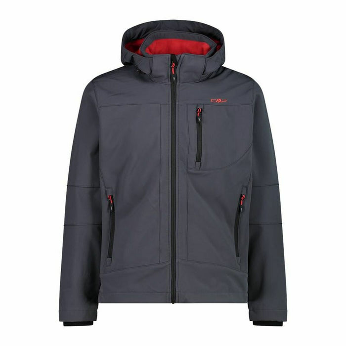 Jachetă Sport de Bărbați Campagnolo Softshell Melange Gri închis