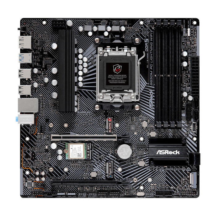 Placă de Bază ASRock B650M PG LIGHTNING WIFI AMD AM5 AMD AMD B650