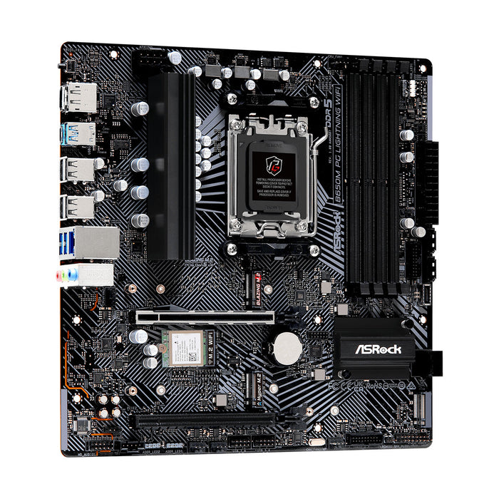 Placă de Bază ASRock B650M PG LIGHTNING WIFI AMD AM5 AMD AMD B650