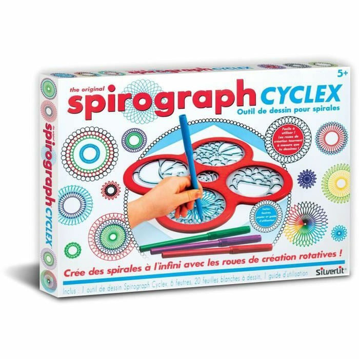 Set pentru desen Spirograph Silverlit cyclex 1 Piese