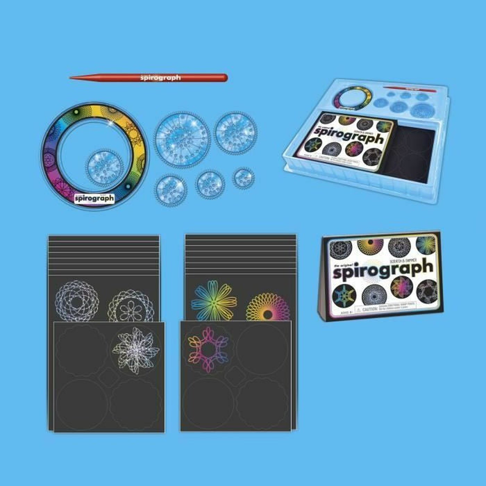 Set pentru desen Spirograph Silverlit Negru