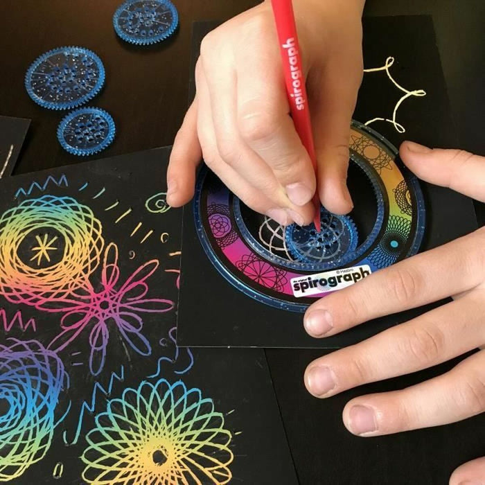 Set pentru desen Spirograph Silverlit Negru