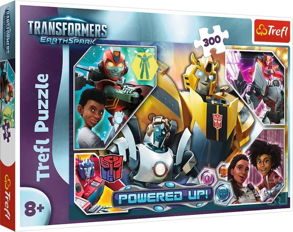 Puzzle Trefl Transformers EarthSpark, În lumea Transformers, 300 de piese, 8+ ani
