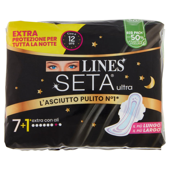 Chiloți absorbanti, Lines, UL.X 7+1 EXTRA, unisex, 8 bucăți