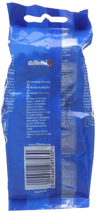 Aparat de ras de unică folosință, Gillette, 2 lame, 5 bucăți x 2
