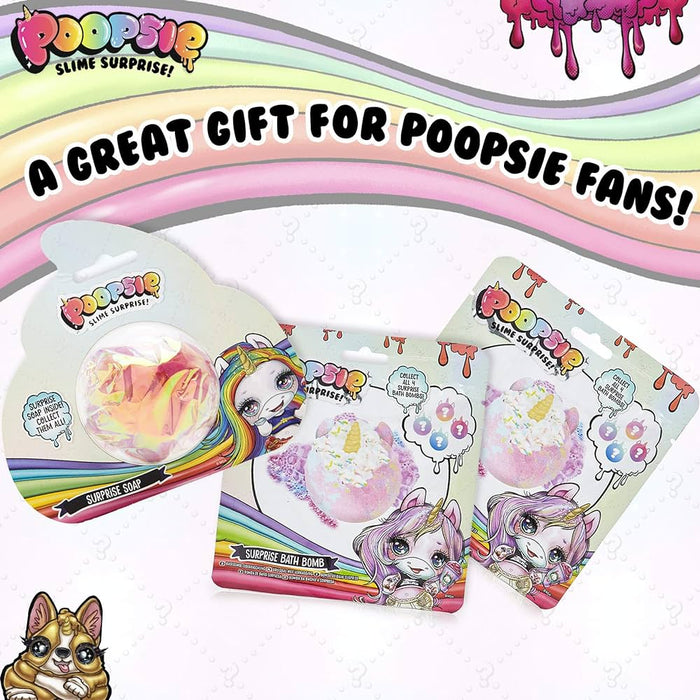 Set de baie MGA Poopsie Slime Surprise, 2 bombe de baie și 2 săpunuri