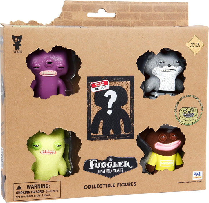Set 5 figurine colectibile PMI Fuggler Funny Ugly Monster, 6+ ani